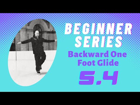 Backward 1 Foot Glide - Beginner Learn to Ice Skate Series
