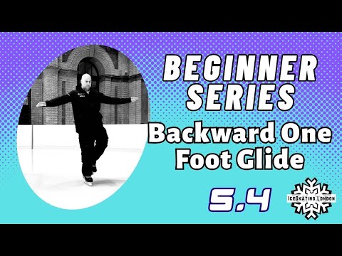 How to do Backward 1 Foot Glides on Ice - Beginner Learn to Ice Skate Series thumbnail