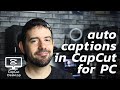 Auto Captions in CapCut for PC - BASICS #09