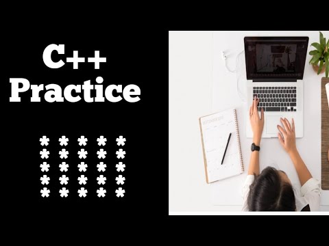 34 C Programming Questions Practice Star Pattern 10
