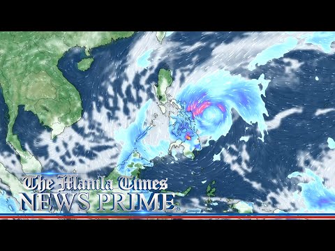 Tropical storm Ada maintains strength as it moves over the sea east of Eastern Visayas