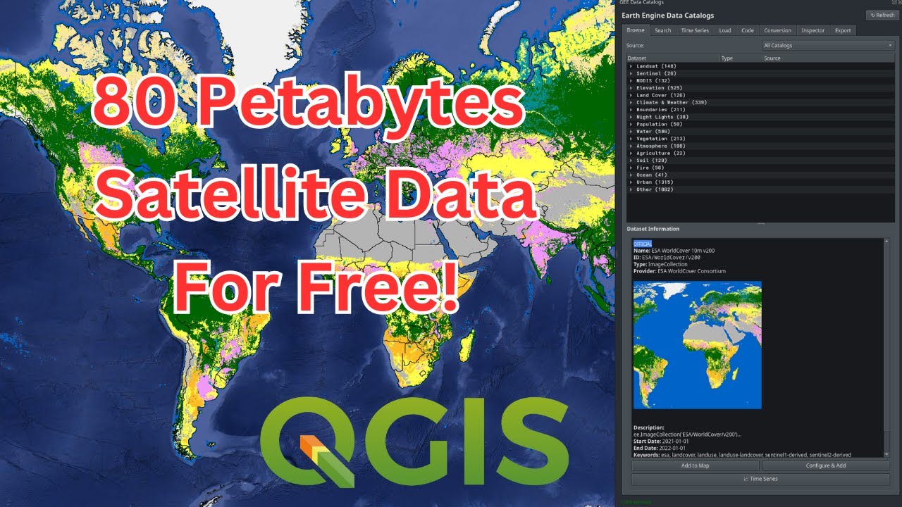 This QGIS Plugin Unlocks 80 Petabytes of Satellite Data – For Free!