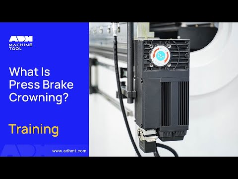 Part of a video titled What Is Press Brake Crowning? - YouTube