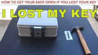 HOW TO OPEN YOUR SAFE IF YOU LOSE THE KEY