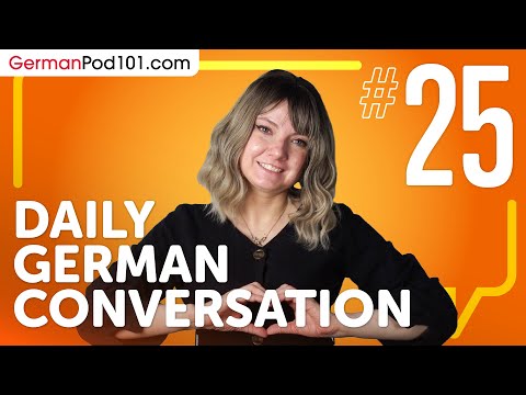 learn about verb conjugation in a formal conversation in German Daily German Conversations 01