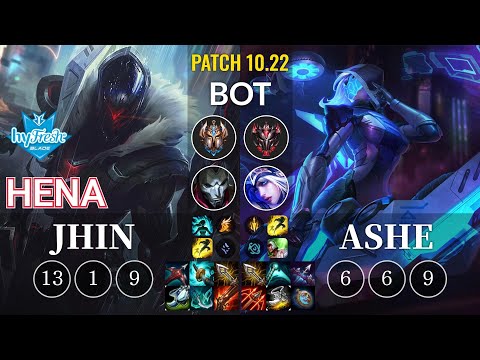 hyF Hena Jhin vs Ashe Bot - KR Patch 10.22