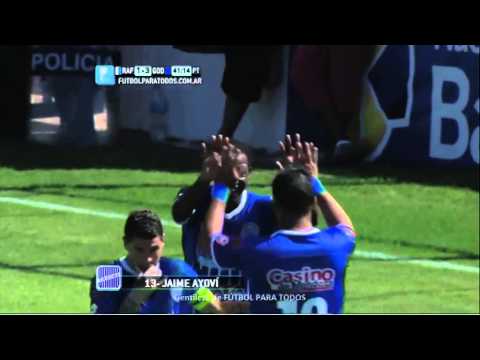 Gol de Ayoví. Rafaela 1 - Godoy Cruz 3. Fecha 15. Torneo Primera División 2014. FPT.
