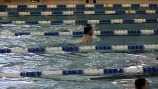 preview picture of video 'Nolan's 50 breast stroke KVAC -no goggles & proud sister'