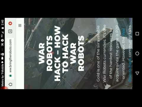 Desmintiendo hackers de (War Robots)