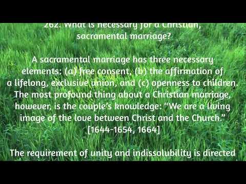 #Saggesa Day 222: Youcat: What is necessary for a Christian, sacramental marriage?#
