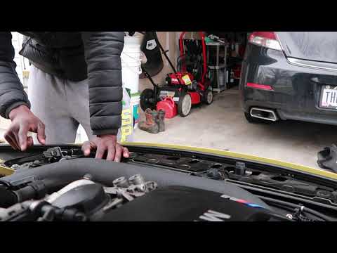 BMW M4 VRSF COLD AIR INTAKE INSTALL BLOW OFF VALVE SOUND | WINDOW TINT INSTALL 15% VS 50%