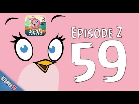 Angry Birds Stella - Level 59 - Episode 2 -  Walkthrough (3 Stars)
