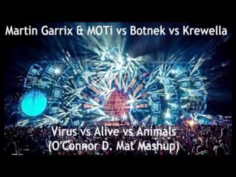 Martin Garrix & MOTi vs Botnek vs Krewella Virus vs Alive vs Animals (O'Connor D. Mat Mashup)