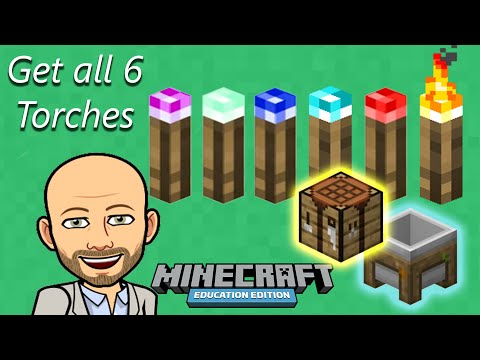 Recipe for Coloured Torches   Minecraft Education Edition