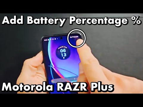 Motorola Razr Plus: How to ADD Battery Percentage %