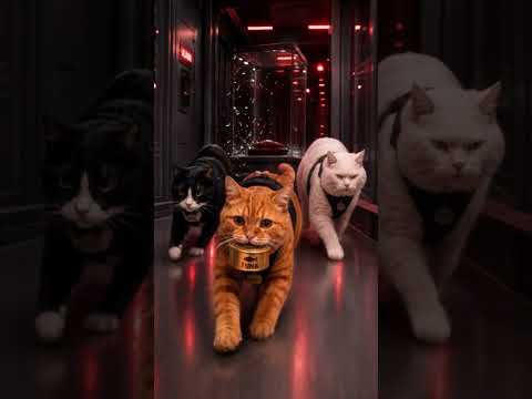 Gino, Nico & Vito are on a top-secret tuna mission! 🐟 #catadventure #funnycats