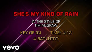 Tim McGraw - She's My Kind Of Rain (Karaoke)