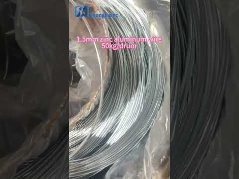1.5mm zinc aluminum wire for 50kg/drum#zincwire