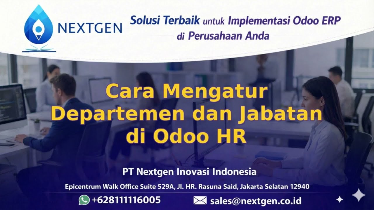 01 - Cara Mengatur Departemen dan Jabatan di Odoo HR