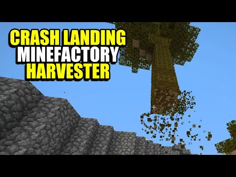 Ep18 Minefactory Harvester - Minecraft Crash Landing Modpack