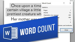 How to Count the Number of Words in MS Word | 2 Ways to Check a Word Count