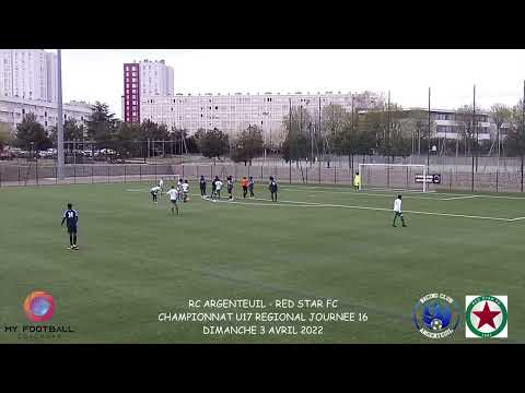 DIMANCHE 3 AVRIL U17REG RC ARGENTEUIL - RED STAR FC LES BUTS