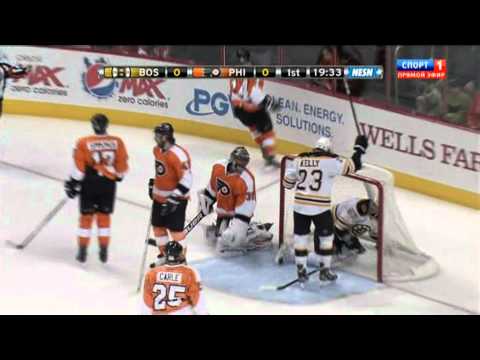 1:0 Goal Benoit Pouliot (Bruins & Flyers) NHL, December 17, 2011