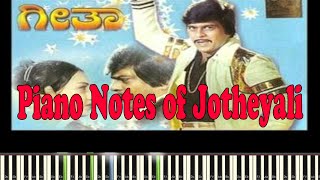 Jotheyali (Geetha) Piano Notes-Music Sheet-Midi Fi