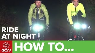 Fall night riding- see and be seen