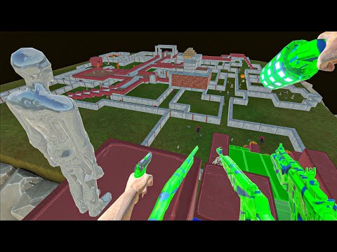 FPS AVATAR WITH ALL WEAPONS VS ZOMBIE SIEGE - Animal Revolt Battle Simulator