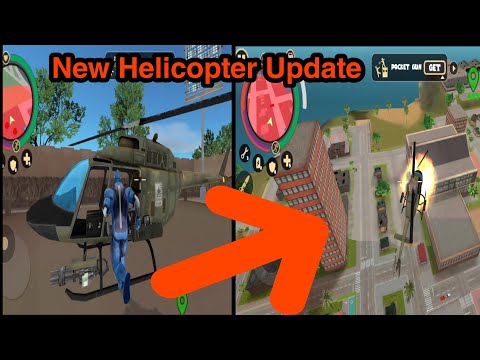 Rope Hero - Vice town #2| New Update - Stealing Helicopter From Military Area |  @bibin_vijayan