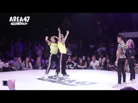 AREA Dance Battle 2017 | 2 vs 2 KIDS SEMIFINAL 1 / ROSA & FLEUR VS EMILY & MARIAM