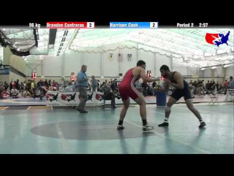 Brandon Contreras vs. Harrison Cook at 2013 ASICS University Nationals - FS