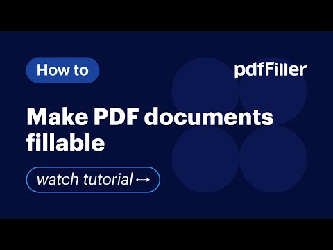 How to Add Fillable Fields to PDF