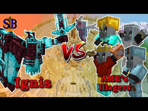 Ignis vs AME's Illager | Minecraft Mob Battle