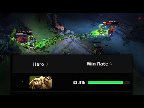 How Rank 1 Pudge Stratz Hook? OMG 83.3% Incredible winrate | Genius Pudge