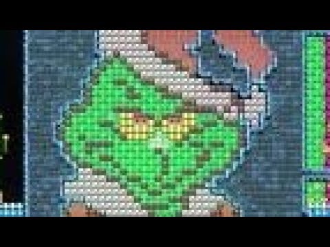 Christmas level: Mario Grinch by Charlie - Super Mario Maker - No Commentary 1bo