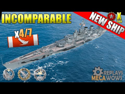NEW SHIP Incomparable 510mm GUNS RANKED BATTLE 4 Kills | World of Warships