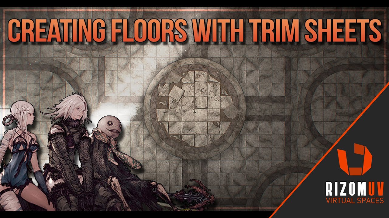 Creating Detailed Floors for Games Using Trim Sheets + Tiling Textures (UE5)