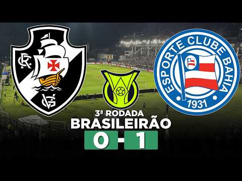 COM GOL DE LUCIANO JUBA, BAHIA VENCE O VASCO EM SÃO JANUÁRIO PELO BRASILEIRÃO! VASCO 0 x 1 BAHIA