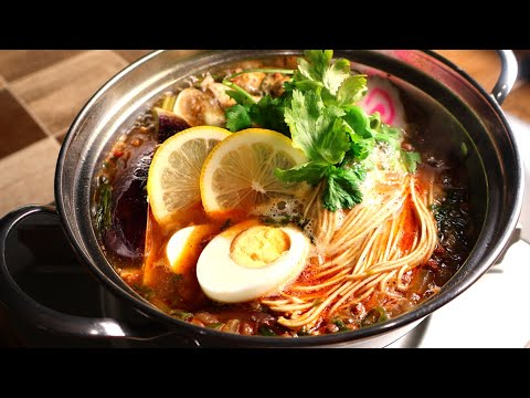 ใNoodles recipeใAddictive Spicy Hot Pot Soup Ramen