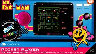 Ms. Pac Man Pocket Player Mini Portable by My Arcade  Review - The No Swear Gamer