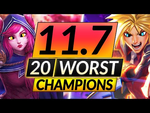 20 Champions You Think Are Good that are ACTUALLY TRASH - Patch 11.7 - LoL Guide