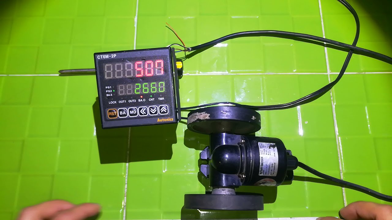 cómo conectar encoder a contador - temporizador CT6M-2P