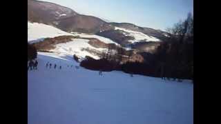 preview picture of video 'Čičmany ski - pohľad zo snowboardu'