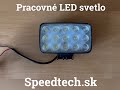 LED pracovné svetlo - 15x3W LED / 10-30V / ECE R10 (152x118x50mm) - Video Youtube