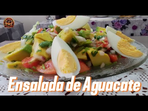 Receta de ENSALADA de AGUACATE #ensalada #aguacate #recetasfáciles