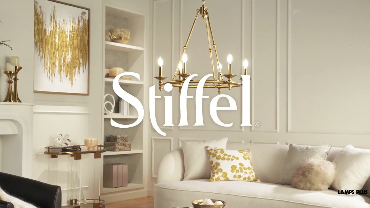 Video 1 Watch A Video About the Stiffel Hartley Warm Antique Gold 6 Light Ring Chandelier