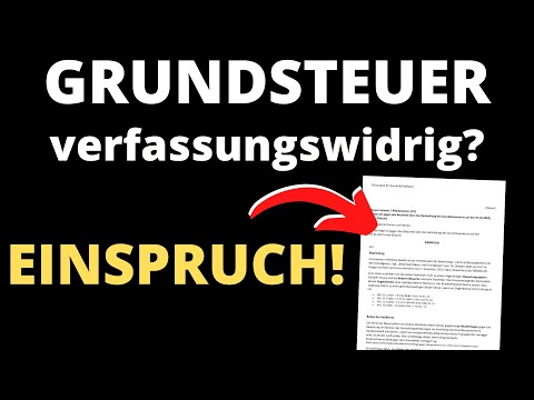 Grundsteuer Einspruch einlegen mit Begründung [Muster, Vorlage, Widerspruch, verfassungswidrig]