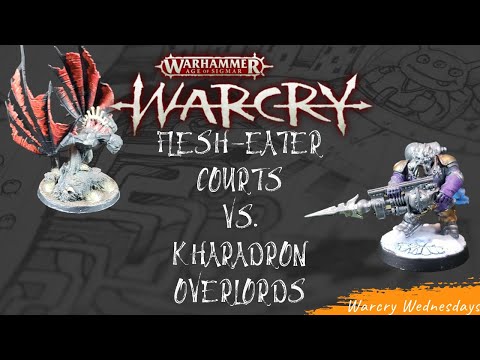 Flesh-Eater Courts Vs. Kharadron Overlords - Warcry Battle Report - Skirmish Game - Warcry Wednesday
